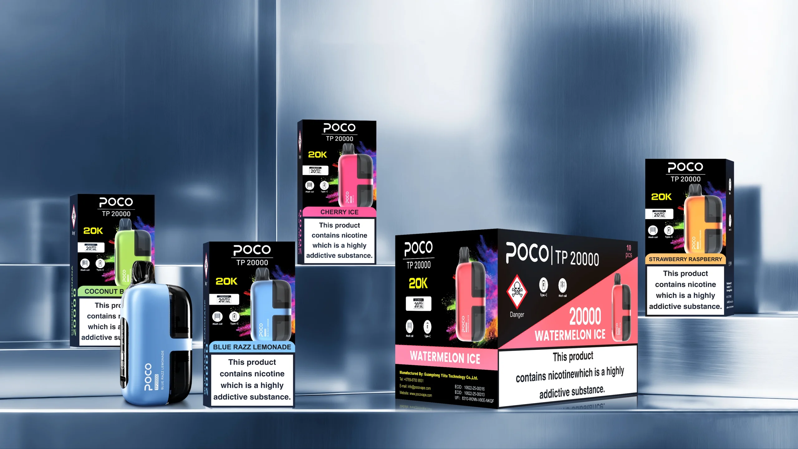 feemo poco vape tp 20000 pufs packaging for wholesale
