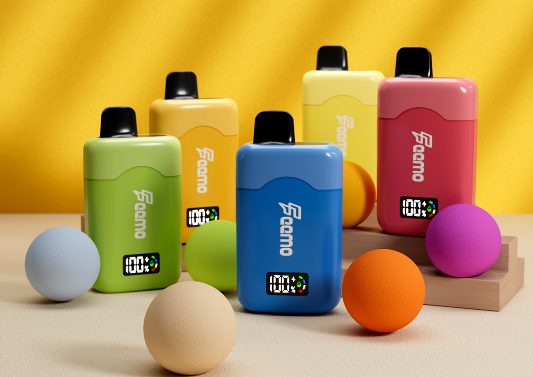 Disposable vape devices in multiple colors