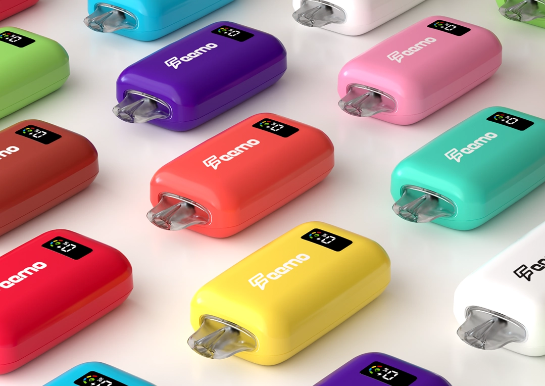 Colorful disposable vapes image