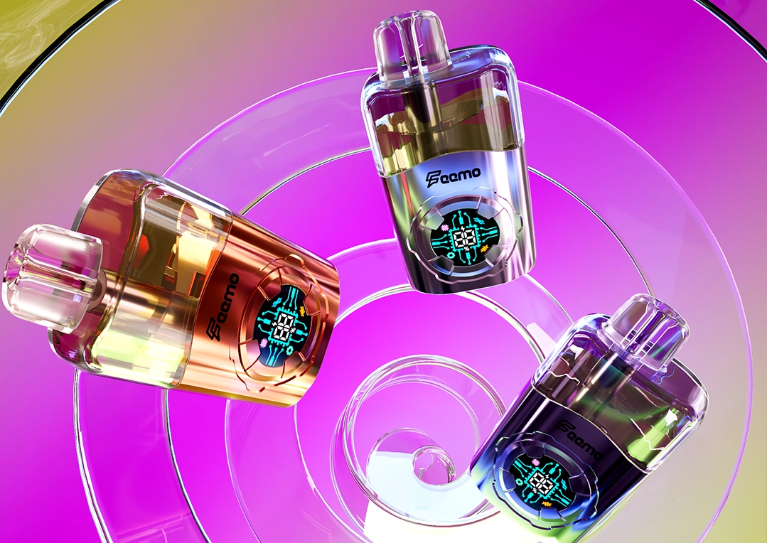 Transparent disposable vape devices trio