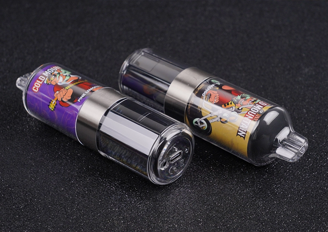 Two transparent vape devices