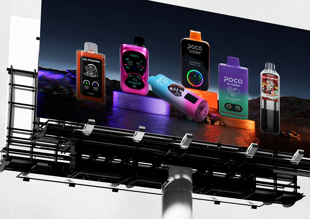 Vape products billboard advertisement