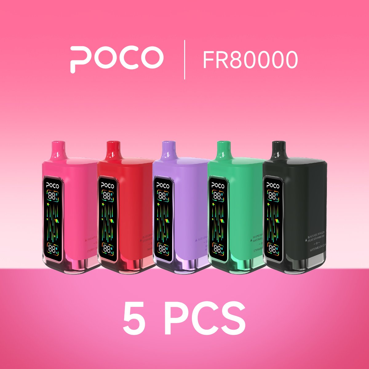POCO FR80000 vape-5pcs